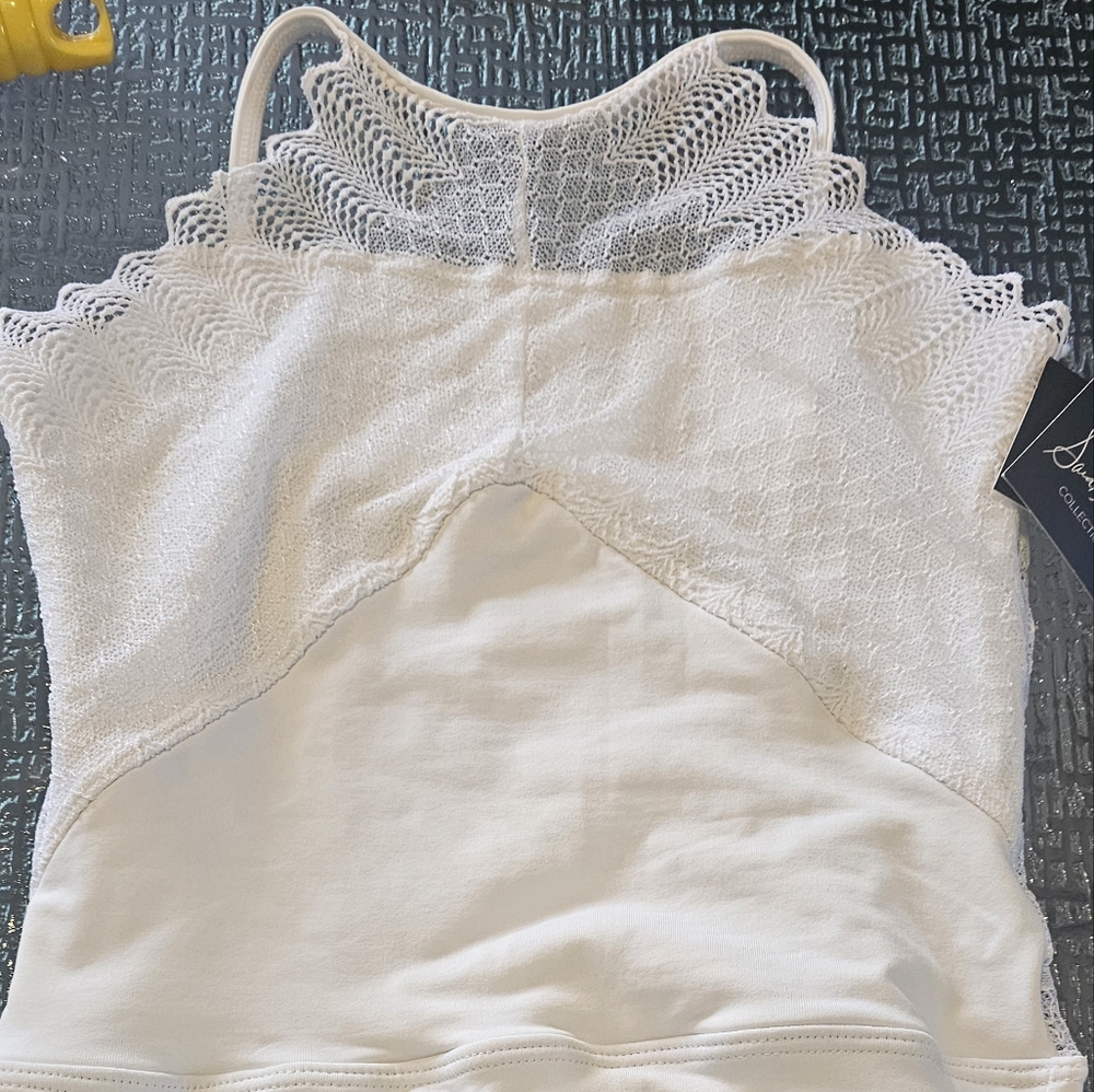 NWT SoDanca White Leotard 3/P